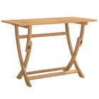 Table pliable de jardin 110x55x75 cm bois d'acacia solide