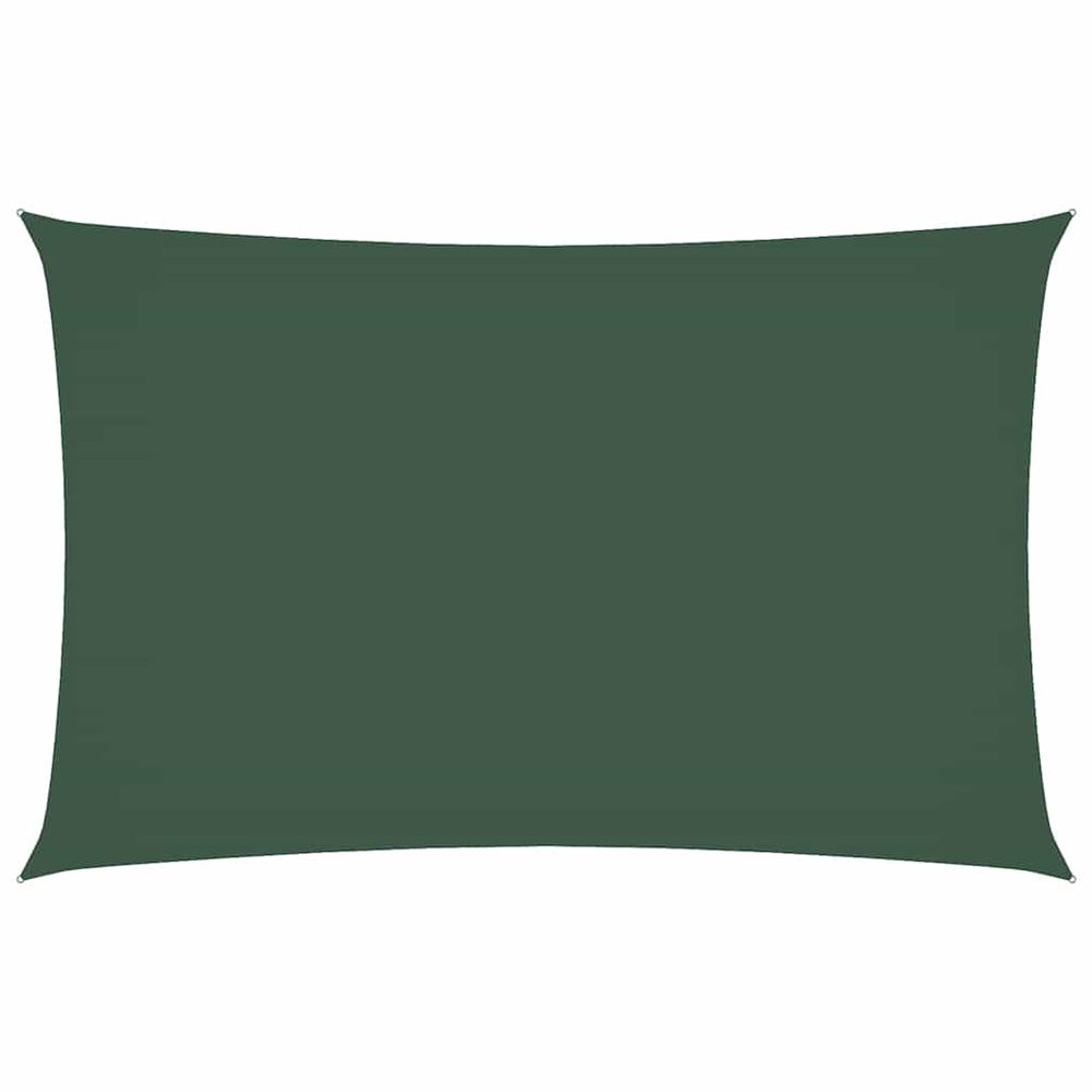 Voile de parasol tissu oxford rectangulaire 5x8 m vert foncé