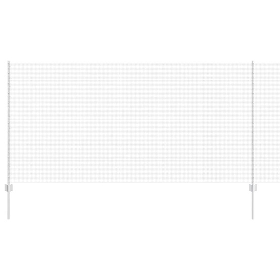 Clôture et poteau argent 1,2 x 25 m acier