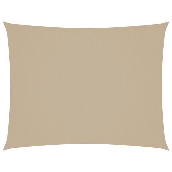 Voile de parasol tissu oxford rectangulaire 3x4 m beige