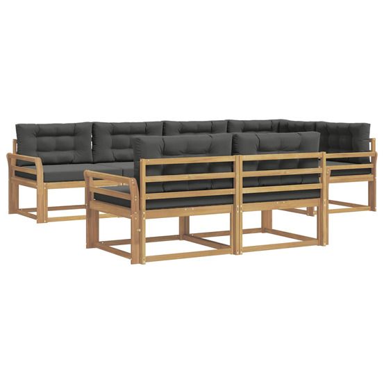 Ensemble de canapés d'extérieur 6 pc blanc et anthracite