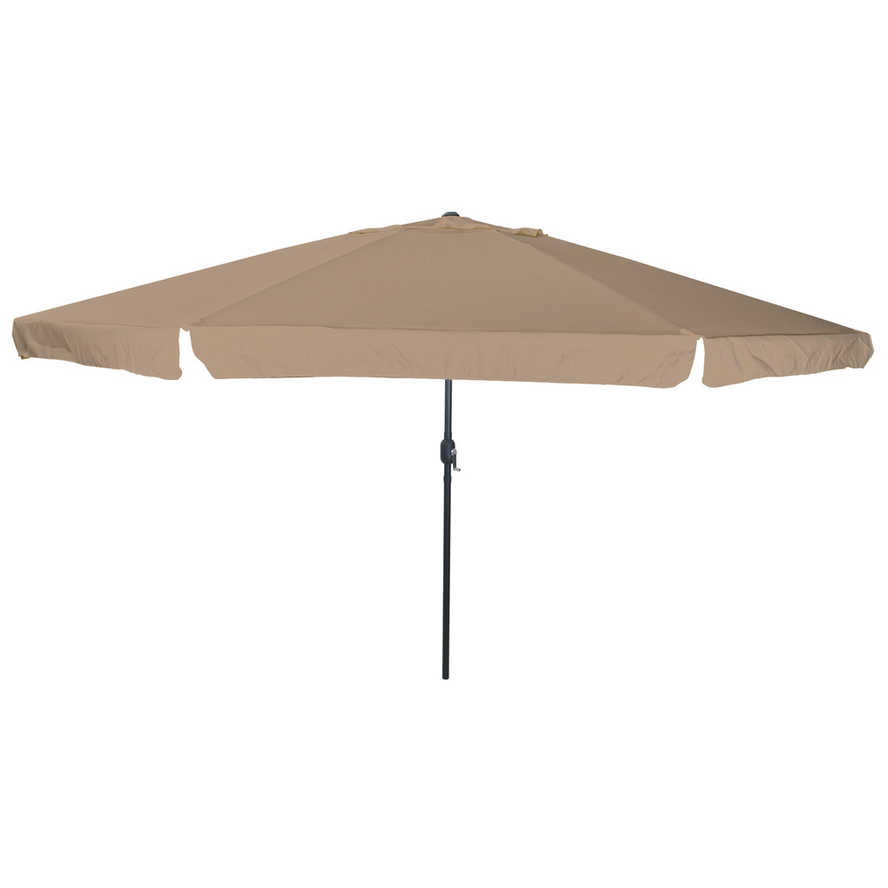 Parasol de jardin ø395x245 cm taupe