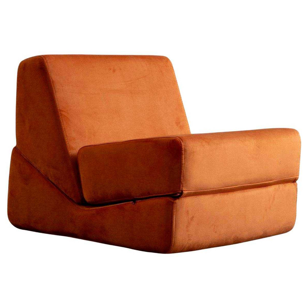 Chauffeuse en polyester origami orange