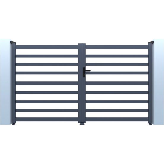 Portail aluminium ajouré