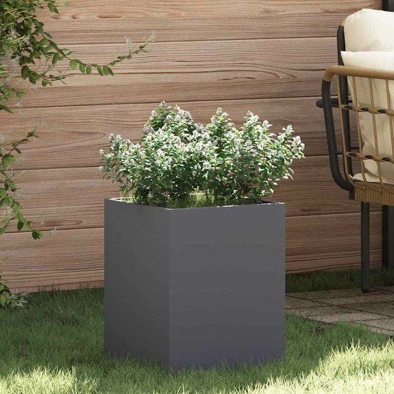 Cache-pot de jardin anthracite 32 x 32 x 40 cm