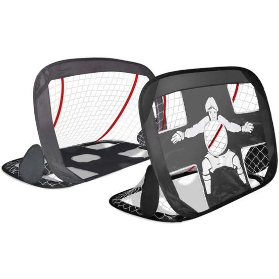 Cage de foot pliable 2 en 1 newbie 120 x 90 cm