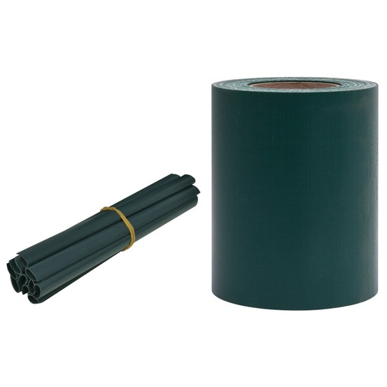 Écran d'intimité de jardin pvc 35x0,19 m vert mat