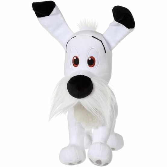 Peluche idéfix 30 cm - noir et blanc