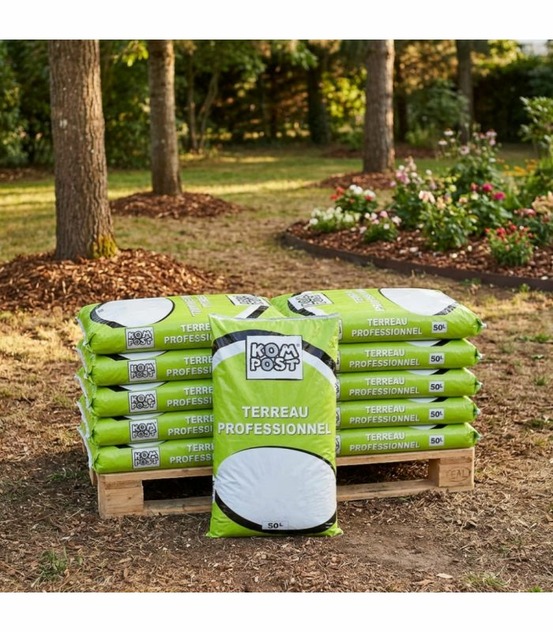 Paillage organique du potager 100% naturel, 10 sacs de 50 l - pro217-48x50l