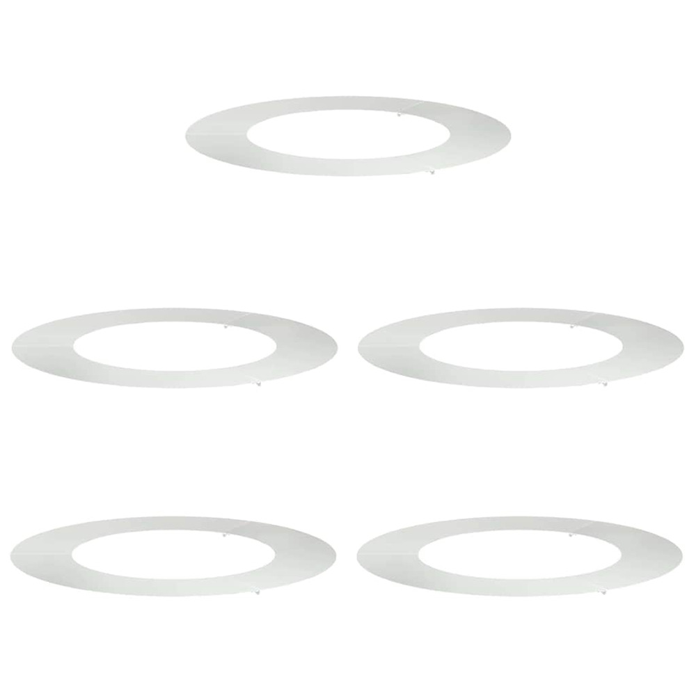 Adapté pour anneaux d'arbre plats 5 pcs argent ø50 / 80 cm