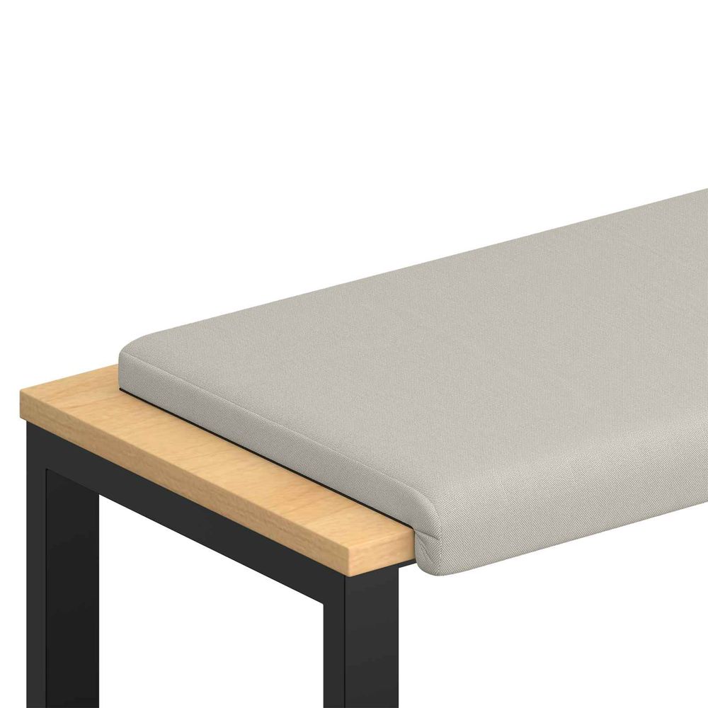 Coussin de banc velours texturé avoine profondeur 35 cm