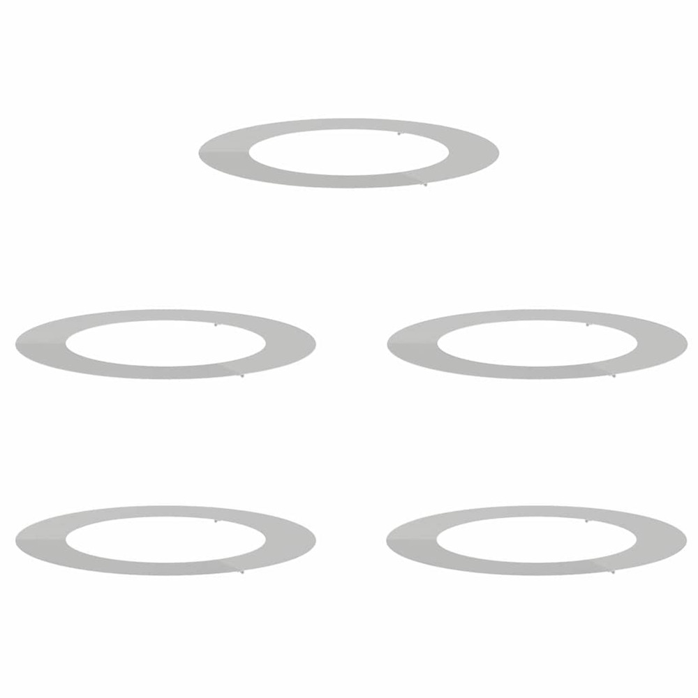Adapté pour anneaux d'arbre plats 5 pcs argent ø60 / 90 cm