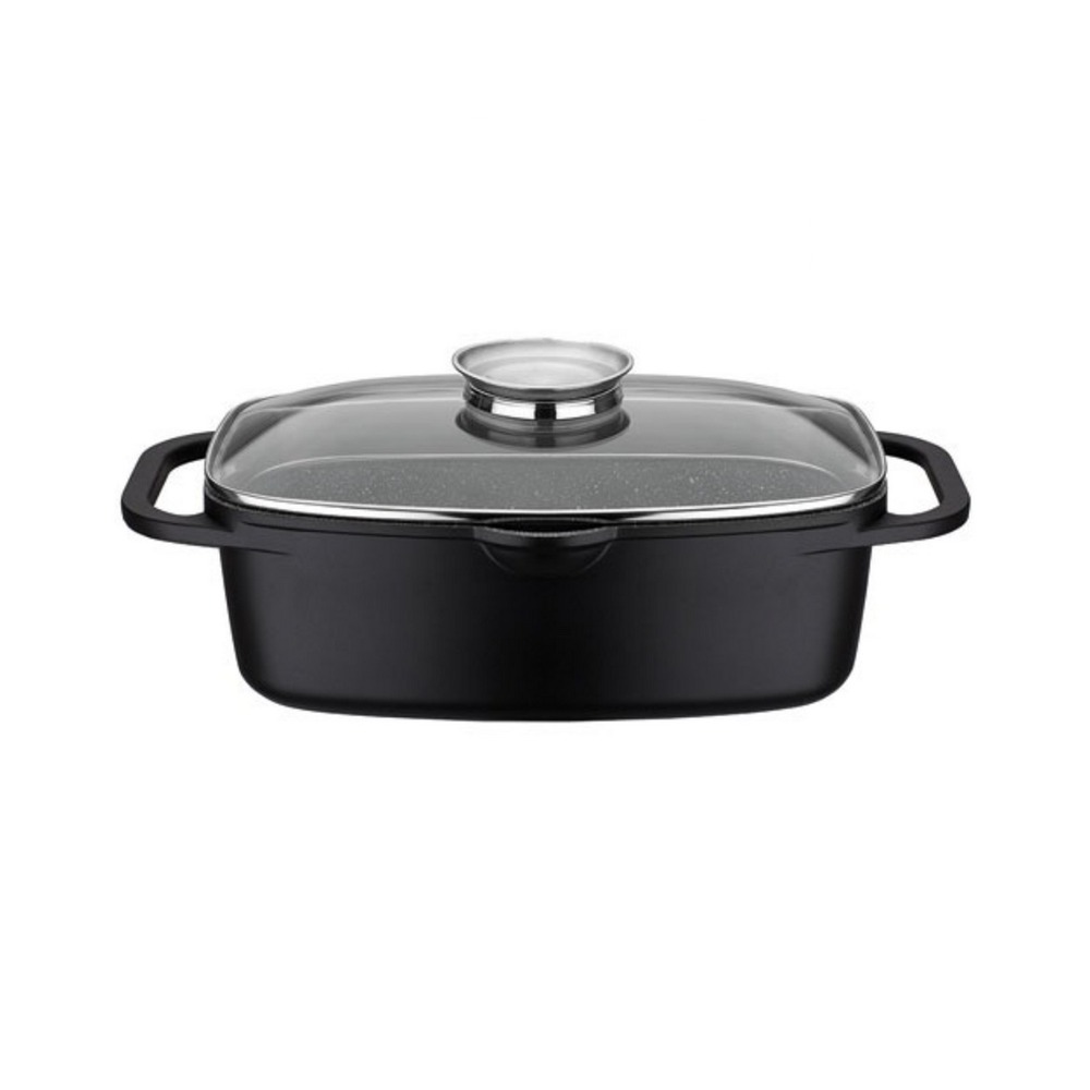 Cocotte réctagulaire aluminium 33cm noir - 382983