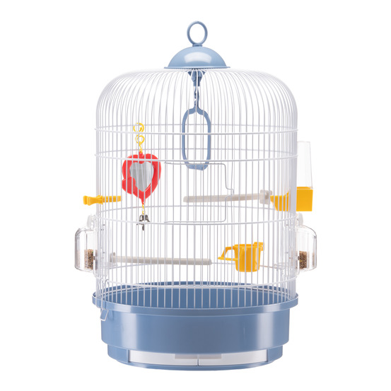 Ferplast cage à oiseaux regina cage pour oiseaux, canaris, perruches ondulées, en métal, accessoires inclus mangeoires rotatives