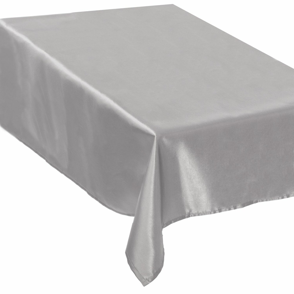 Nappe satin - 360 x 140 cm - argent