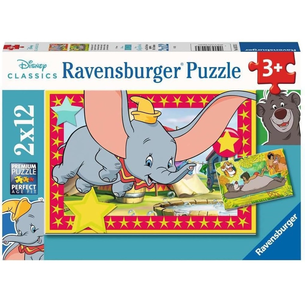 Puzzle l'appel de l'aventure disney 2x12 pcs