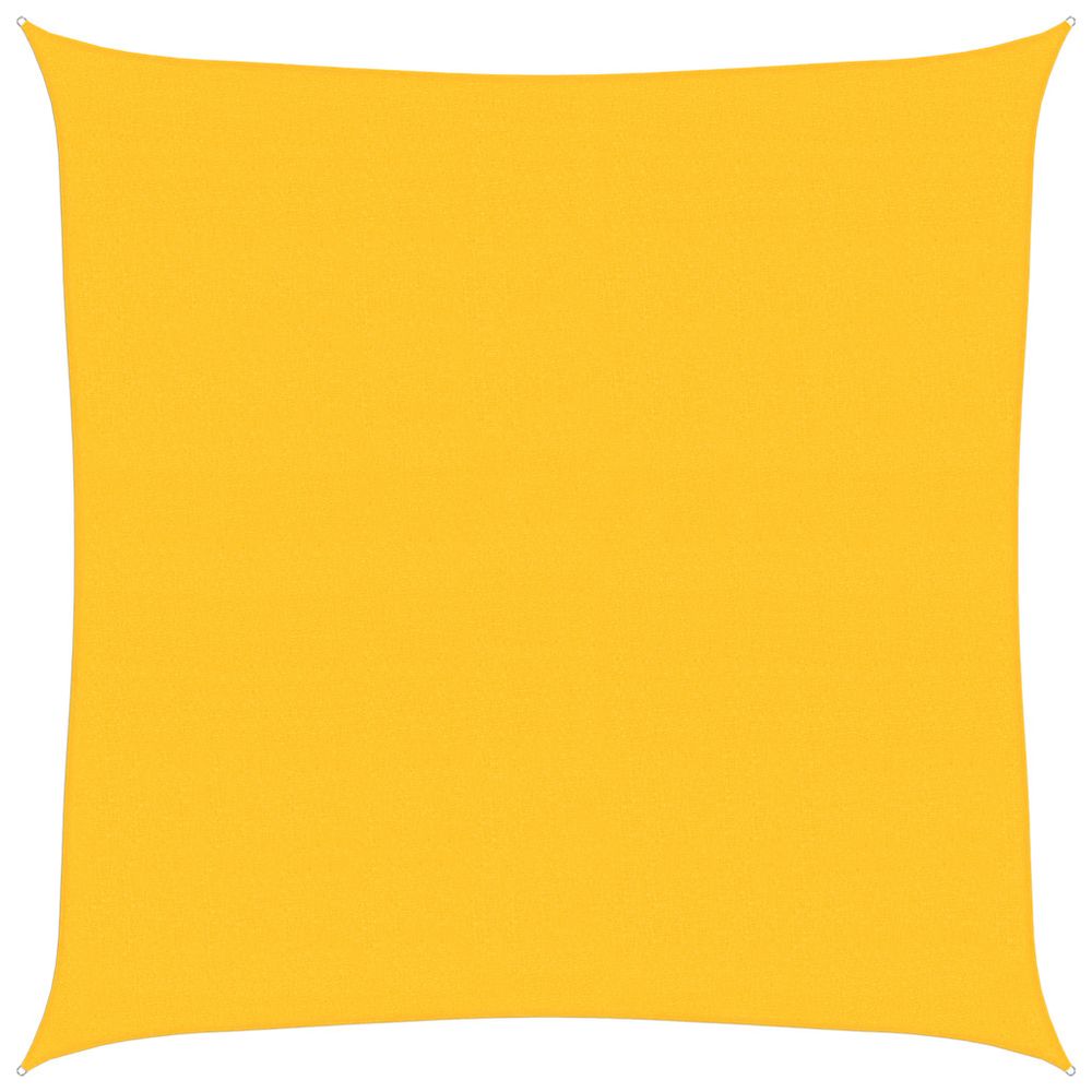 Voile d'ombrage 160 g/m² carré jaune 7x7 m pehd