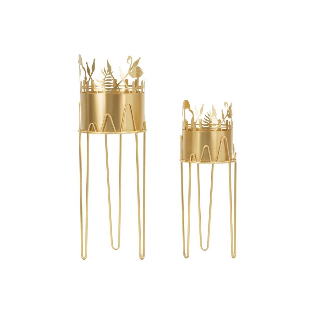 Lot de 2 cache-pots sur pied 