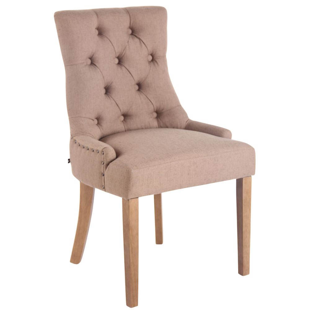 Chaise de salle à manger aberdeen tissu antique clair