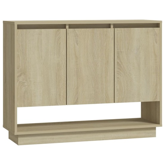 Buffet bahut commode armoire meuble de rangement organisateur cuisine salle de séjour salon sonoma 97 x 31 x 75 cm bois d'ing
