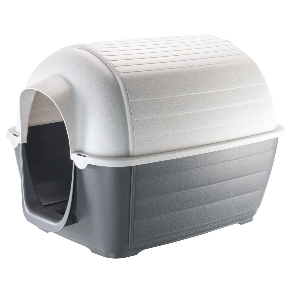 Ferplast niche d'extérieur pour chiens kenny 07, habitat pour chiens en résine thermo-plastique, résistant aux chocs et rayons uv,