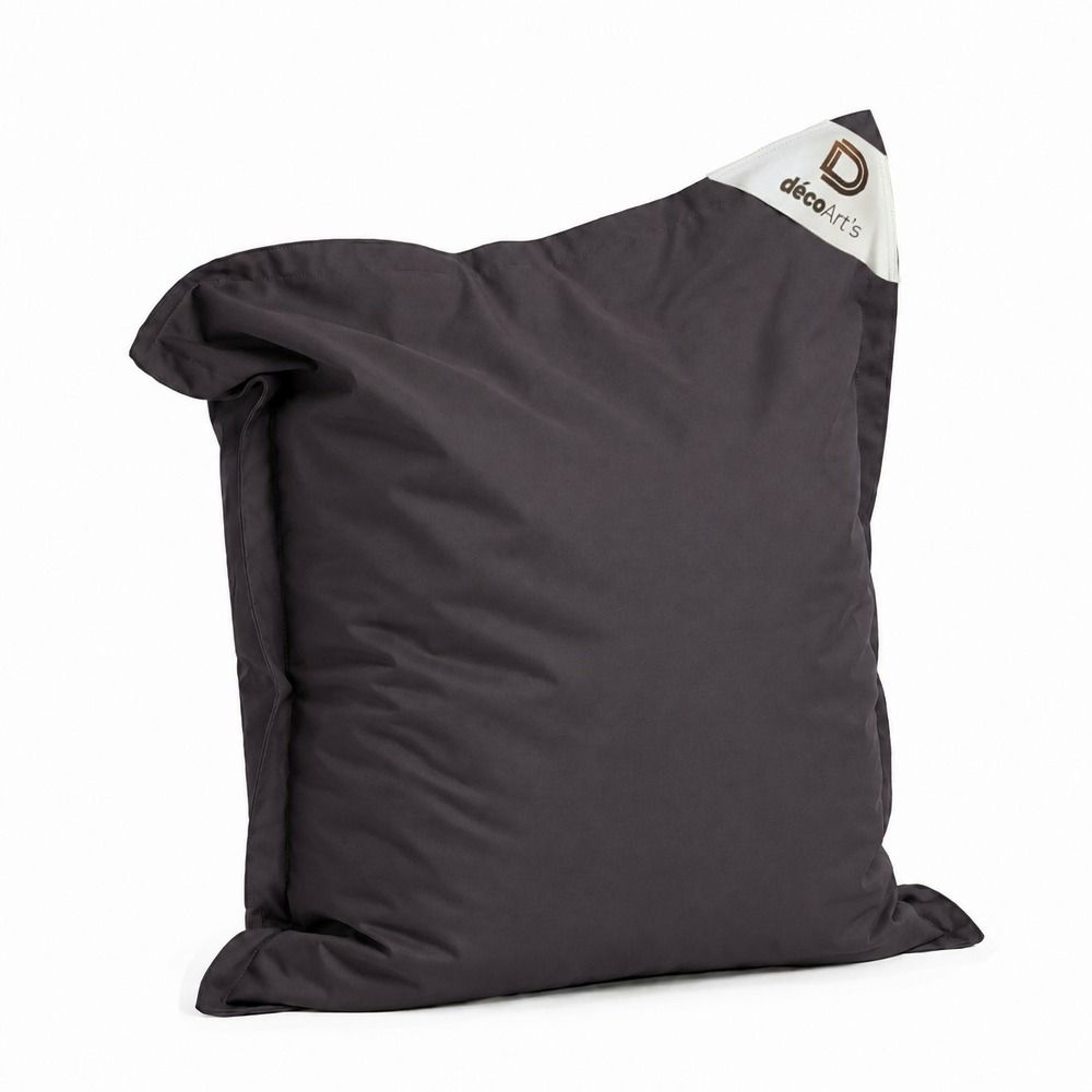Housse pour pouf géant xl 120x80cm - gris carbone