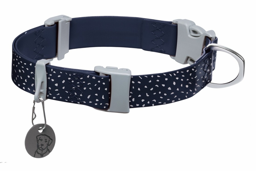 Collier imperméable à l'épreuve et des odeurs pour les chiens confluence™. Couleur: midnight blue (marine), taille: l (51-66cm)