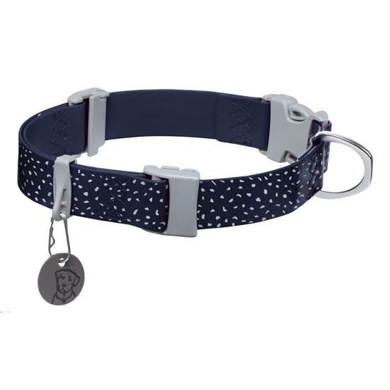 Collier imperméable à l'épreuve et des odeurs pour les chiens confluence™. Couleur: midnight blue (marine), taille: l (51-66cm)