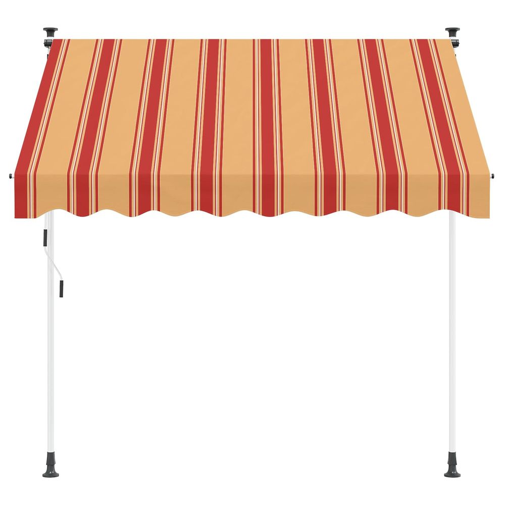 Auvent rétractable manuel multicolore 200 x 115 x 300 cm