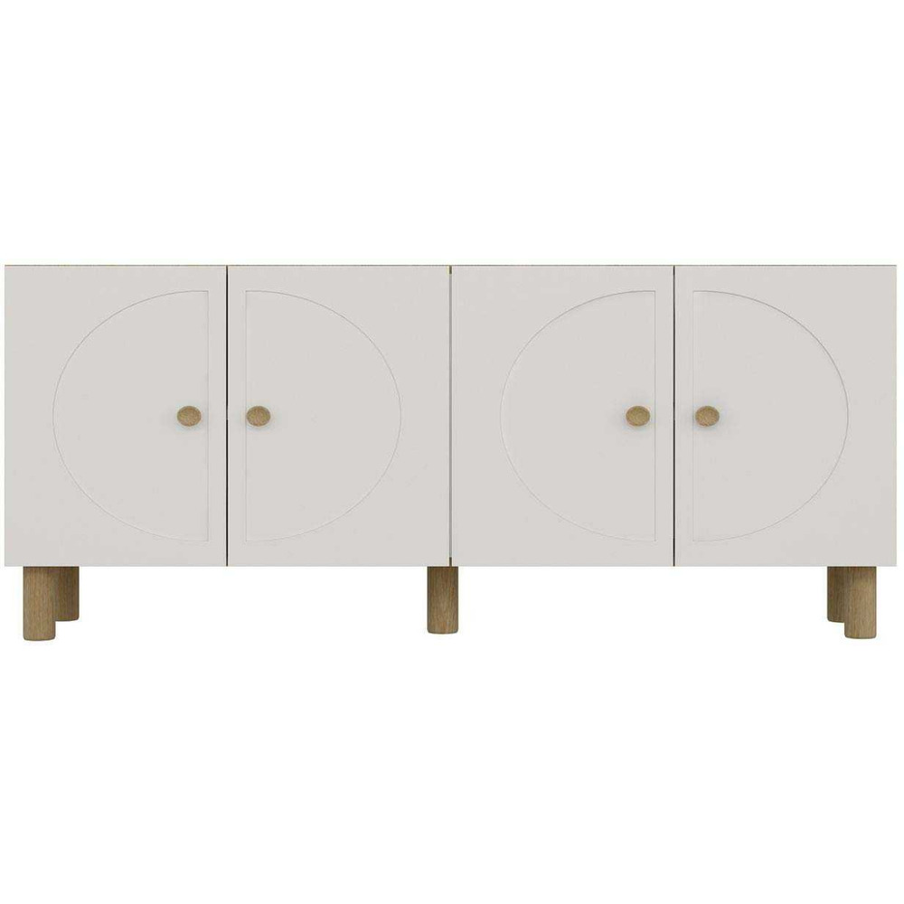 Buffet 4 portes en aggloméré inci bohem blanc