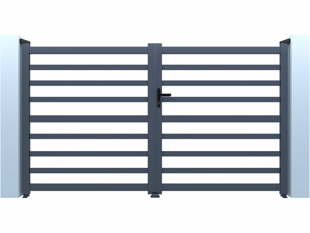 Portail aluminium ajouré 