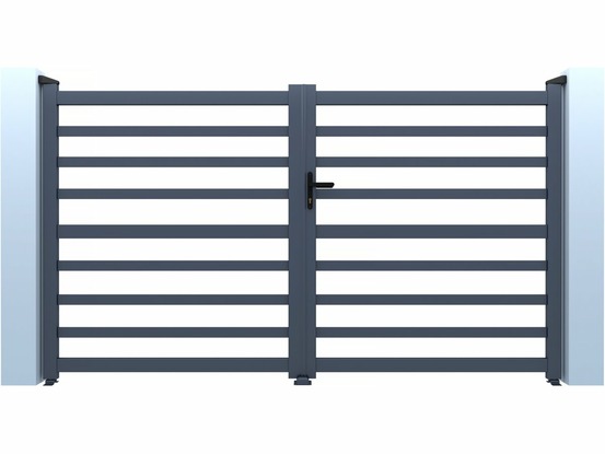 Portail aluminium ajouré