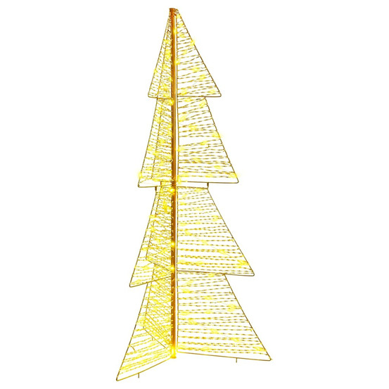 Sapin de noël avec 160 led blanc chaud 150 cm pet