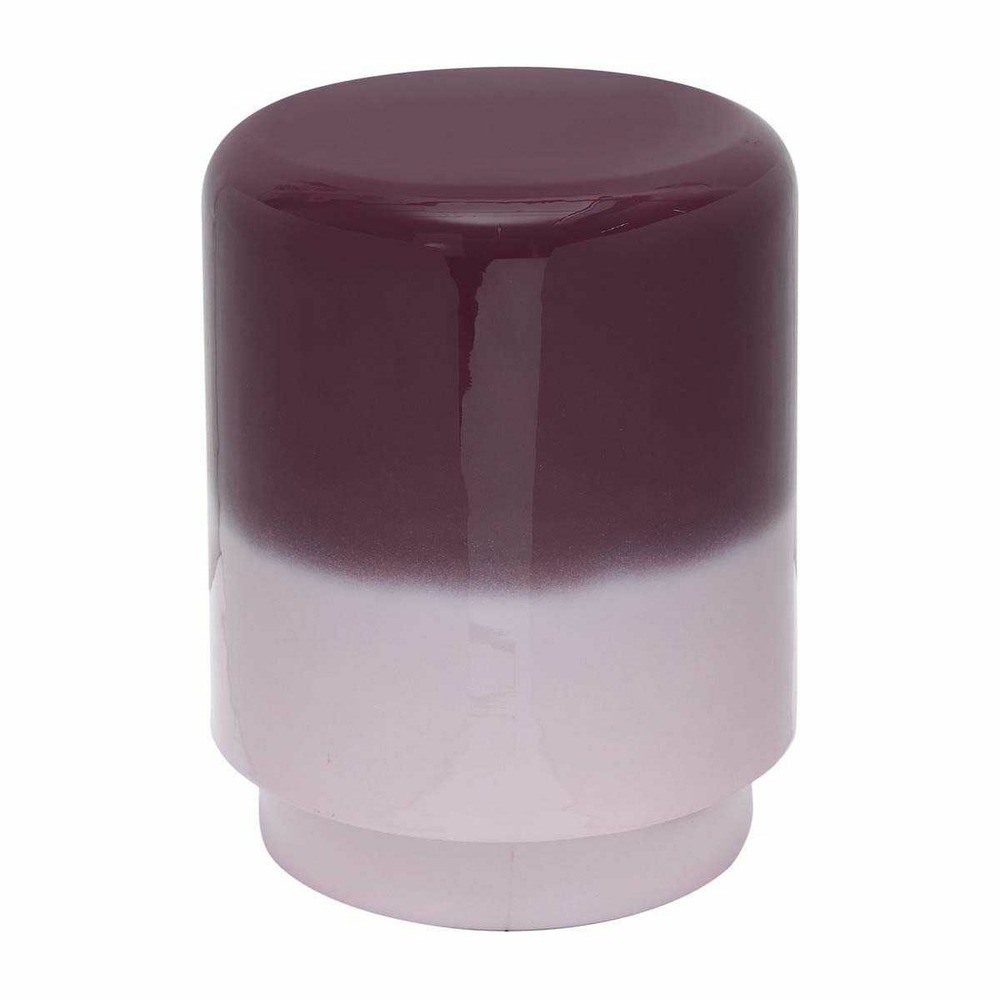 Tabouret en métal bicolore borrar mauve et lavande