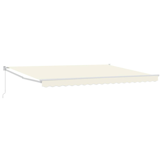 Auvent rétractable crème 4 x 2 m 100% polyester et aluminium