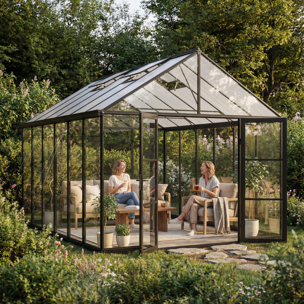 Canopia serre de jardin aria 14 m² noire