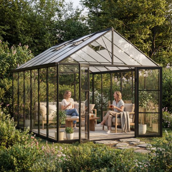 Canopia serre de jardin aria 14 m² noire