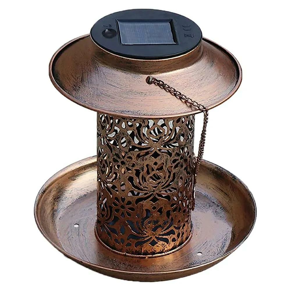 Lanterne solaire et mangeoire ø 19 x 20 cm