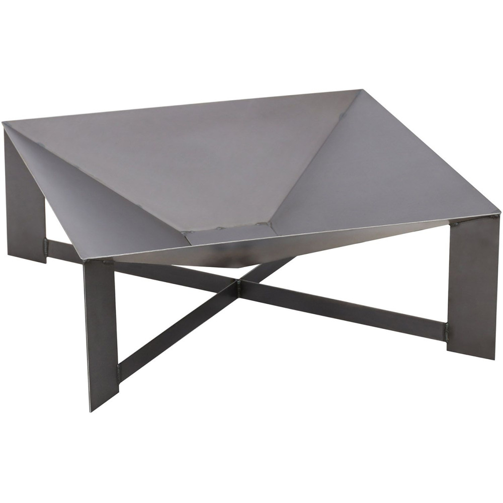 Brasero en acier pieds croisés design non peint