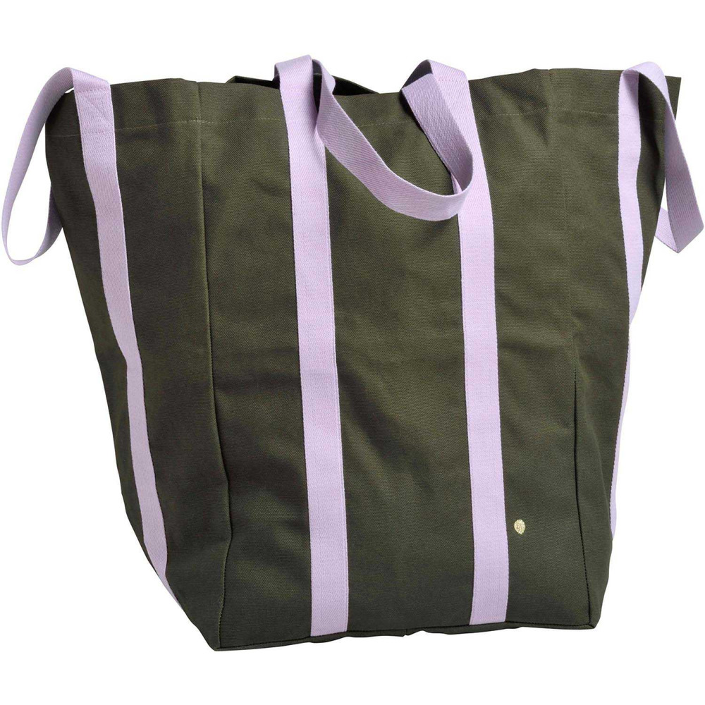 Maxi sac en coton bio poppins 48 x 33 x 33 cm kale