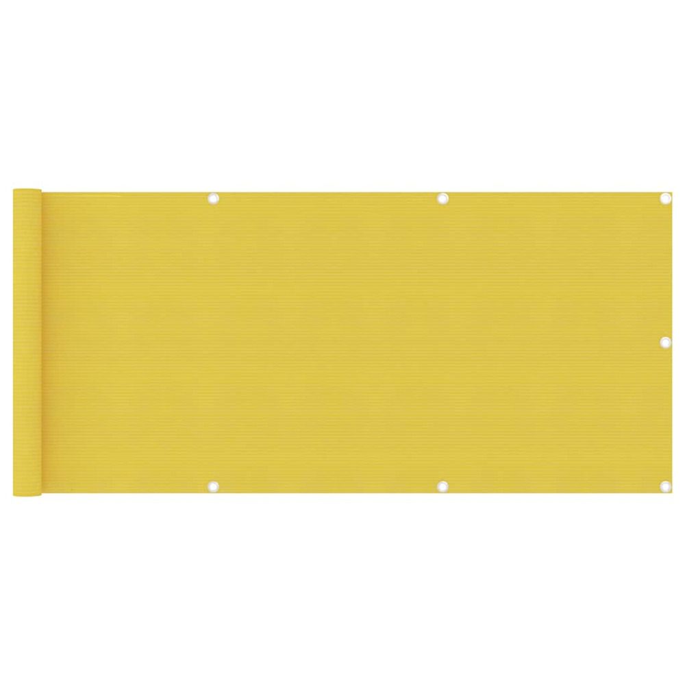 Écran de balcon jaune 75x400 cm pehd