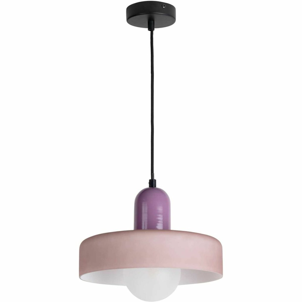 Lampe suspendue en verre opaco grato violet