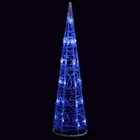 Cône lumineux décoratif pyramide à led acrylique bleu 60 cm