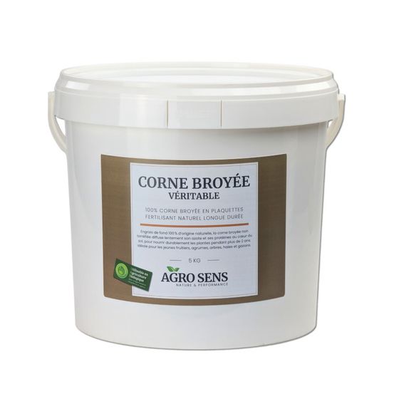 Corne broyée - engrais azoté longue durée - seau 5 kg