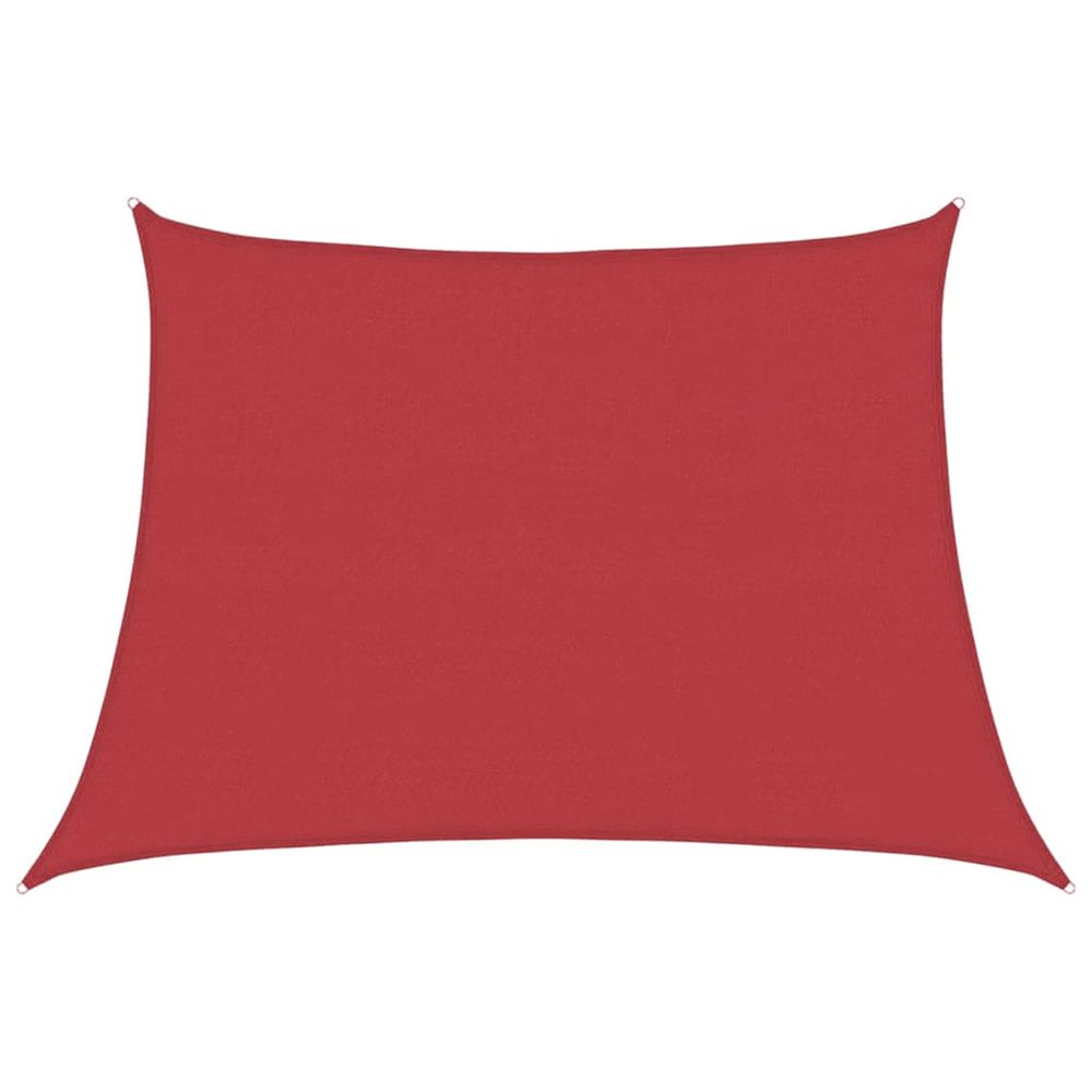 Voile d'ombrage 160 g/m² rouge 4/5x3 m pehd