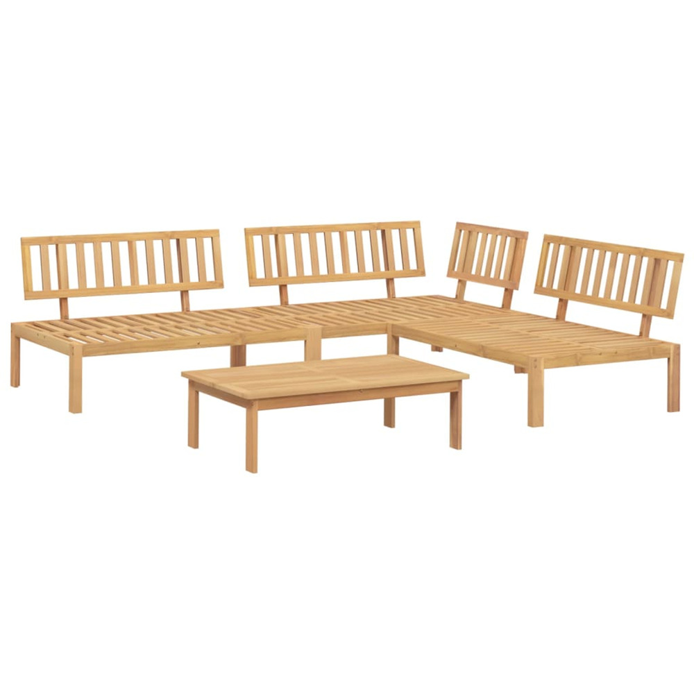 Salon palette de jardin 4 pcs bois d'acacia massif
