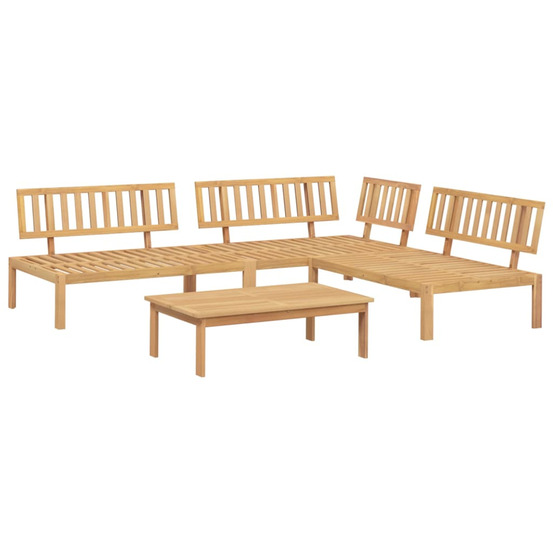 Salon palette de jardin 4 pcs bois d'acacia massif