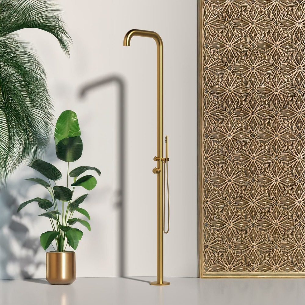 Douche exterieure deau chaude et froide sined chia oro