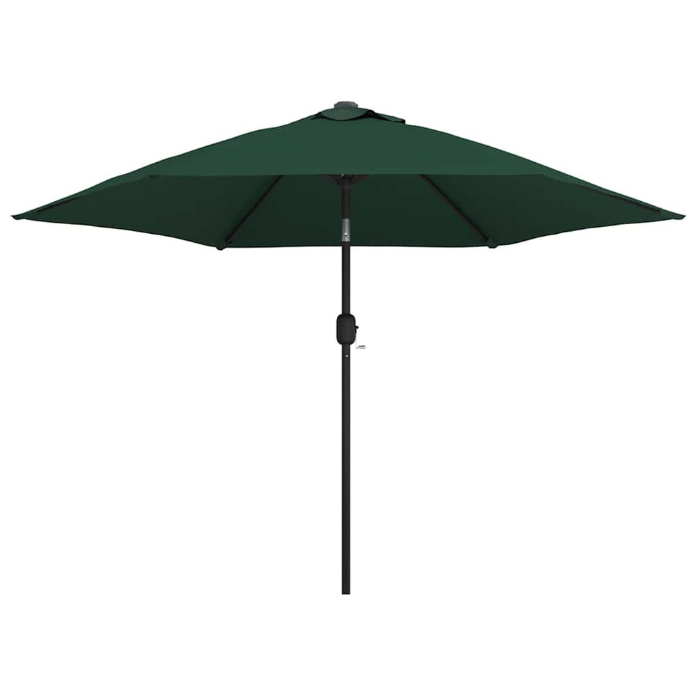 Parasol vert 3 m mât en acier