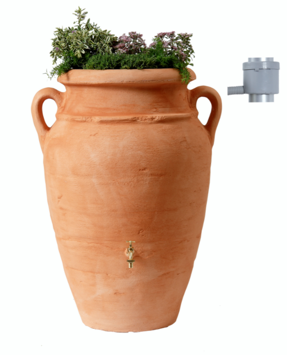Cuve récupérateur à eau amphore murale terracotta 260l - 995135